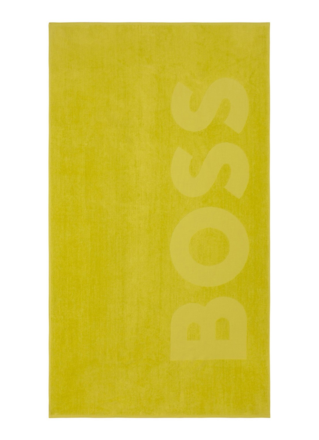 BOSS Zuma strandlaken - 420g/m² - 100 x 180 cm - voorkant 2 lime