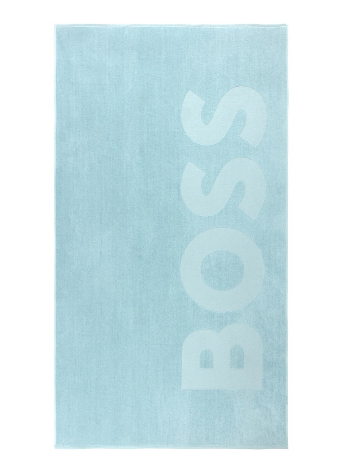 BOSS Zuma strandlaken - 420g/m² - 100 x 180 cm - voorkant 2 lichtblauw