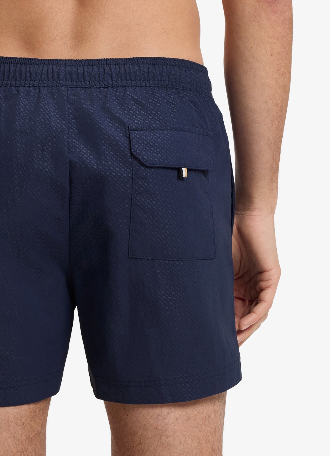 BOSS Zwemshort met steekzakken - detail 2 donkerblauw