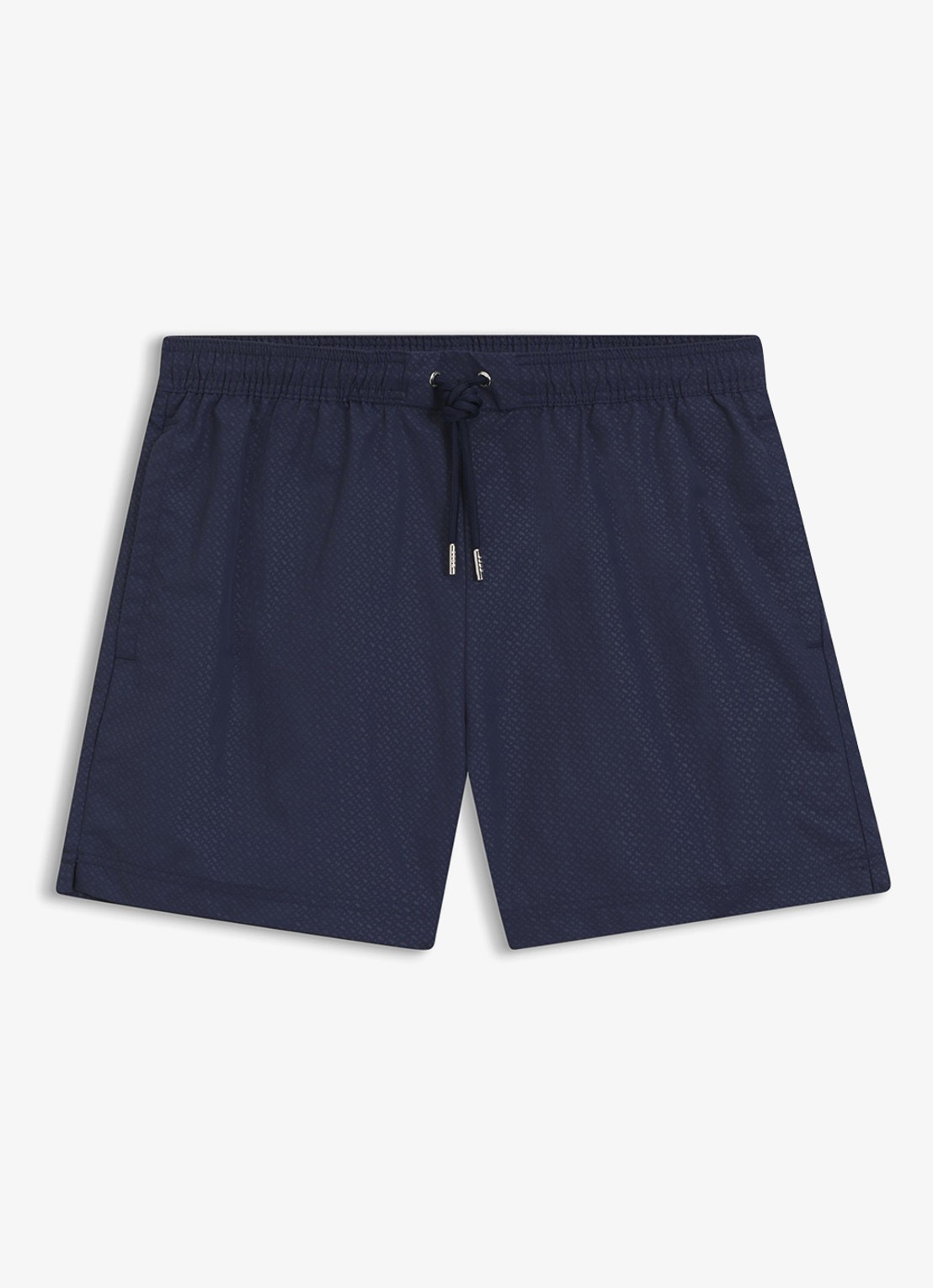 BOSS Zwemshort met steekzakken - voorkant 3 donkerblauw