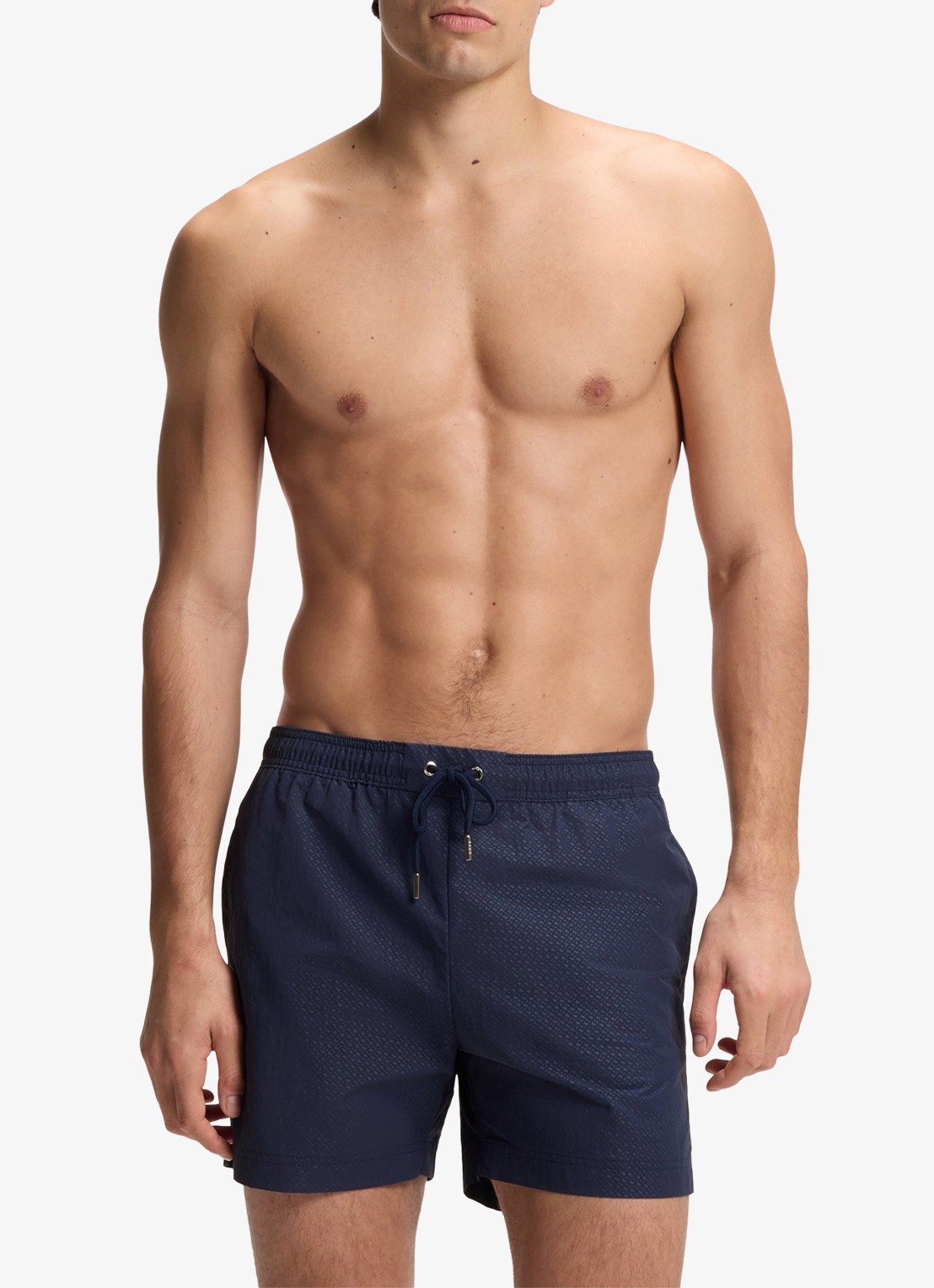 BOSS Zwemshort met steekzakken - voorkant 4 donkerblauw