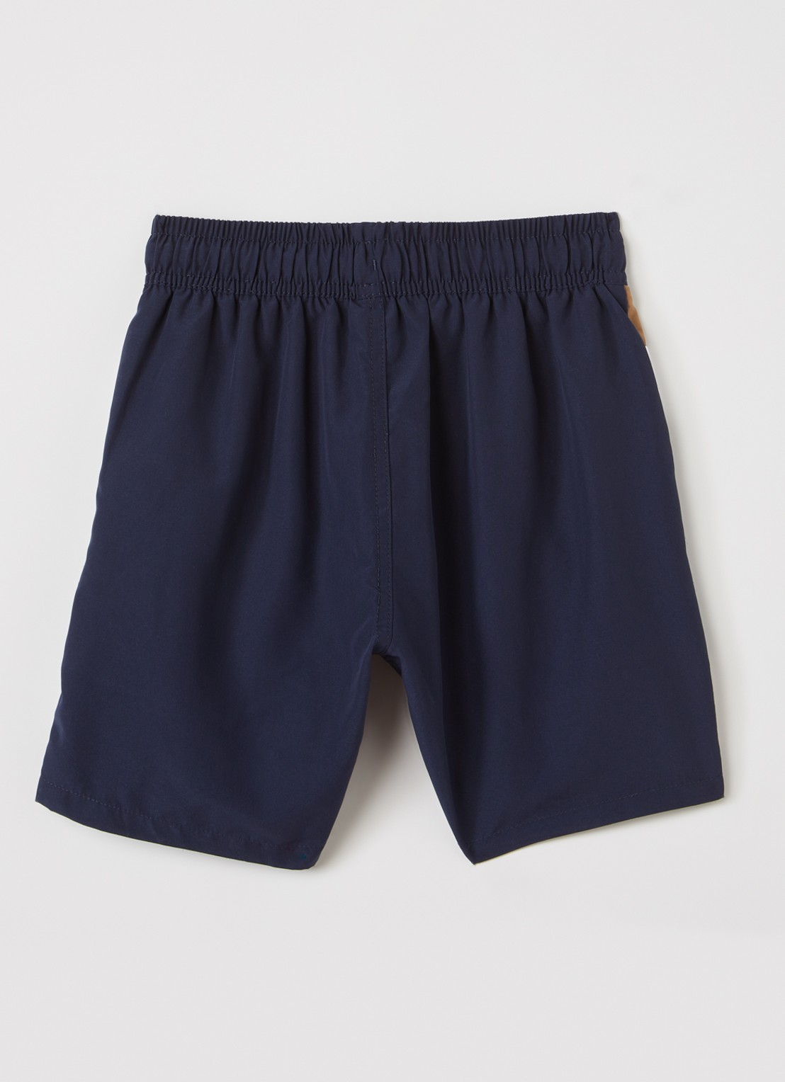 BOSS Zwemshorts met logo - voorkant 2 donkerblauw