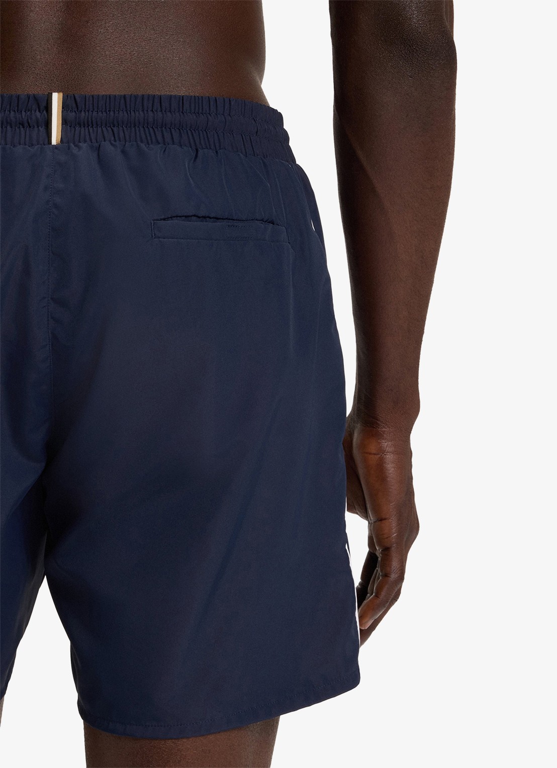 BOSS Zwemshorts met steekzakken en logo - detail 4 navy-413 / blauw