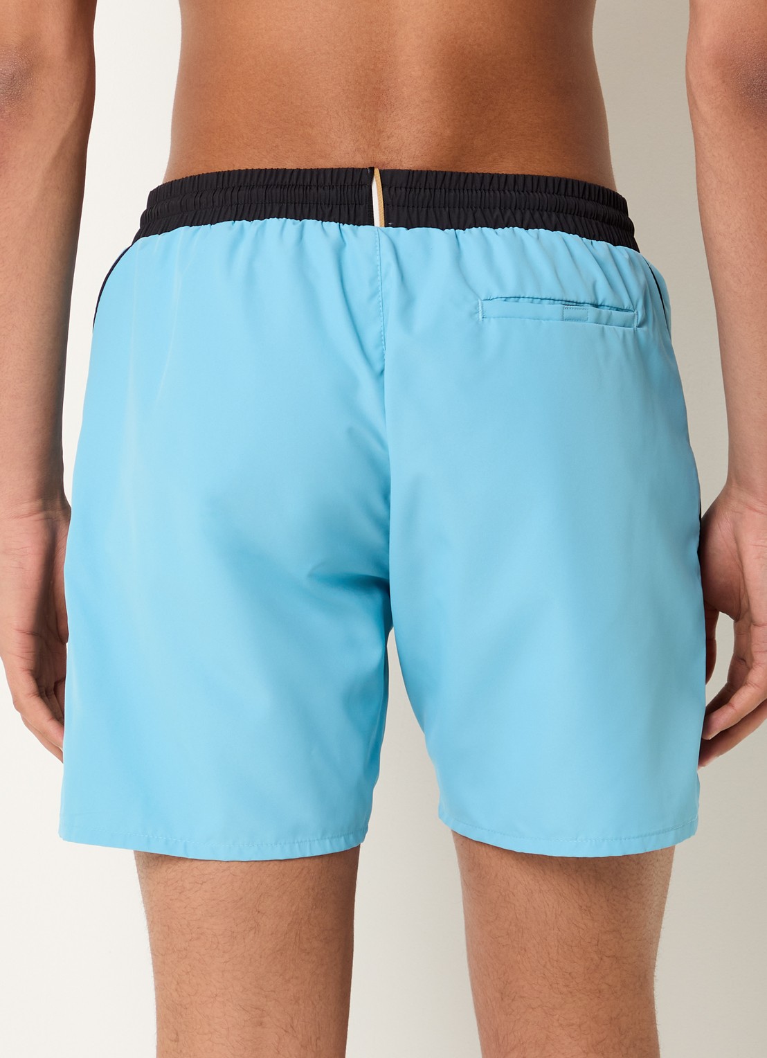 BOSS Zwemshorts met steekzakken en logo - achterkant light/pastel blue-455 / blauw
