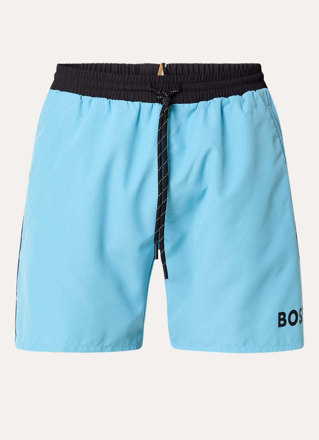 BOSS Zwemshorts met steekzakken en logo - voorkant 2 light/pastel blue-455 / blauw