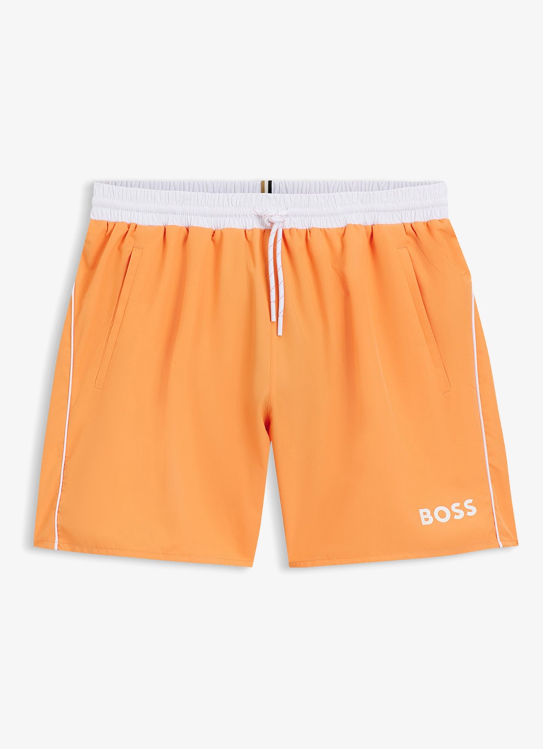 BOSS Zwemshorts met steekzakken en logo - voorkant bright orange-820 / oranje