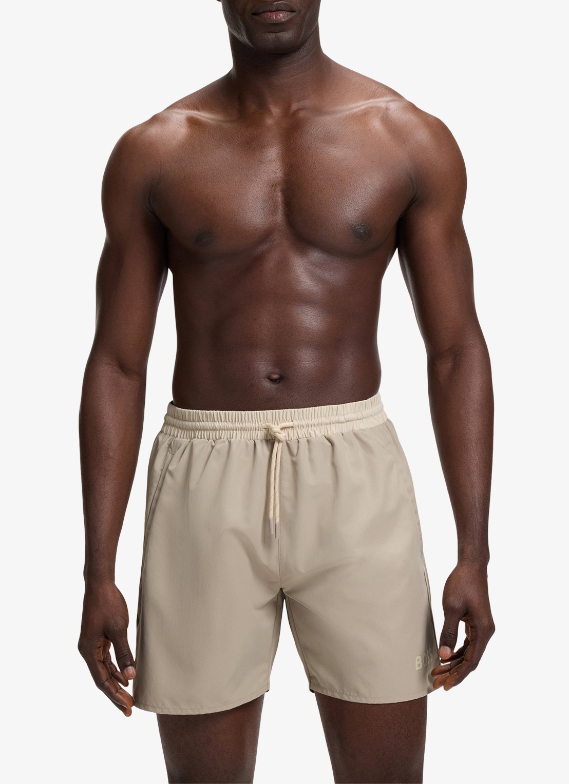 BOSS Zwemshorts met steekzakken en logo - detail 2 light beige-274 / beige