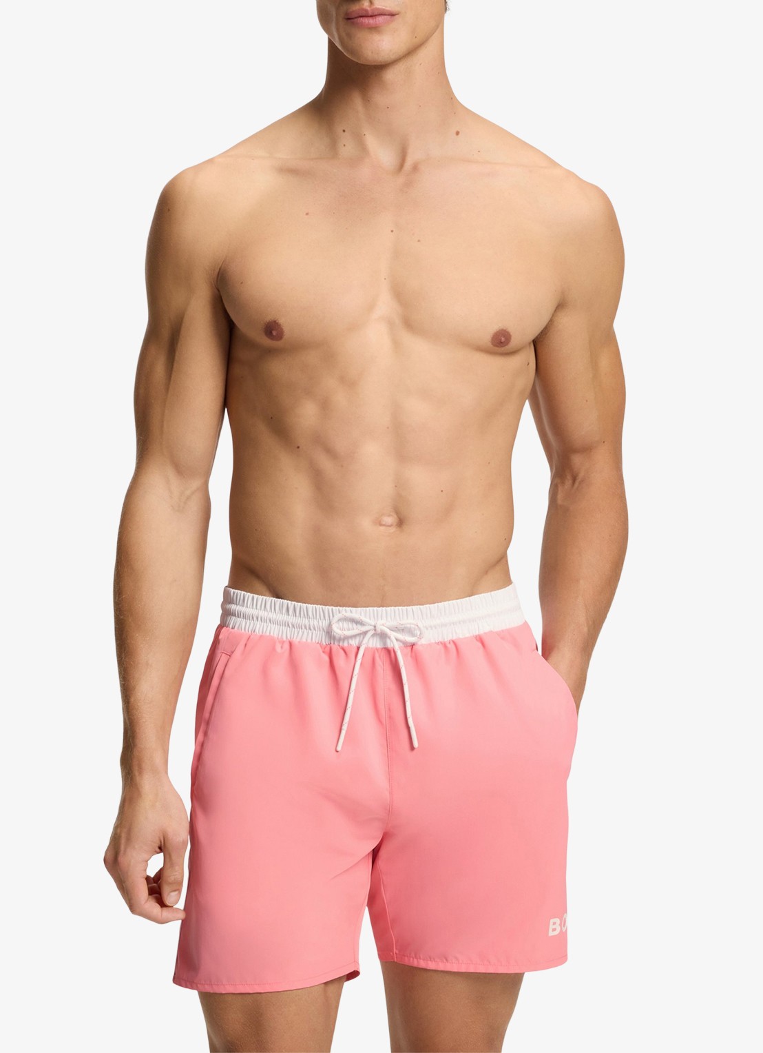 BOSS Zwemshorts met steekzakken en logo - detail 2 light/pastel pink-685 / roze