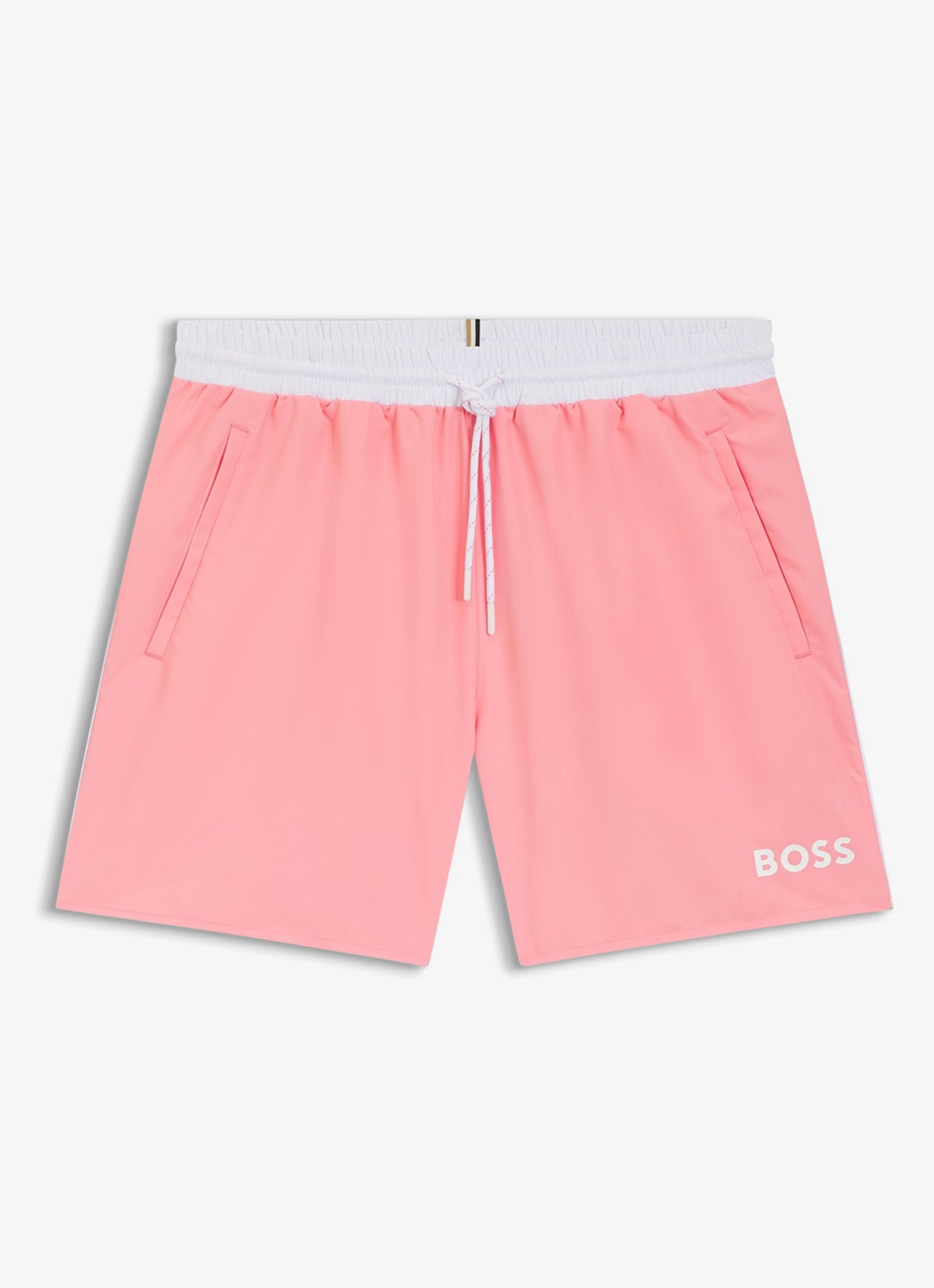 BOSS Zwemshorts met steekzakken en logo - voorkant light/pastel pink-685 / roze