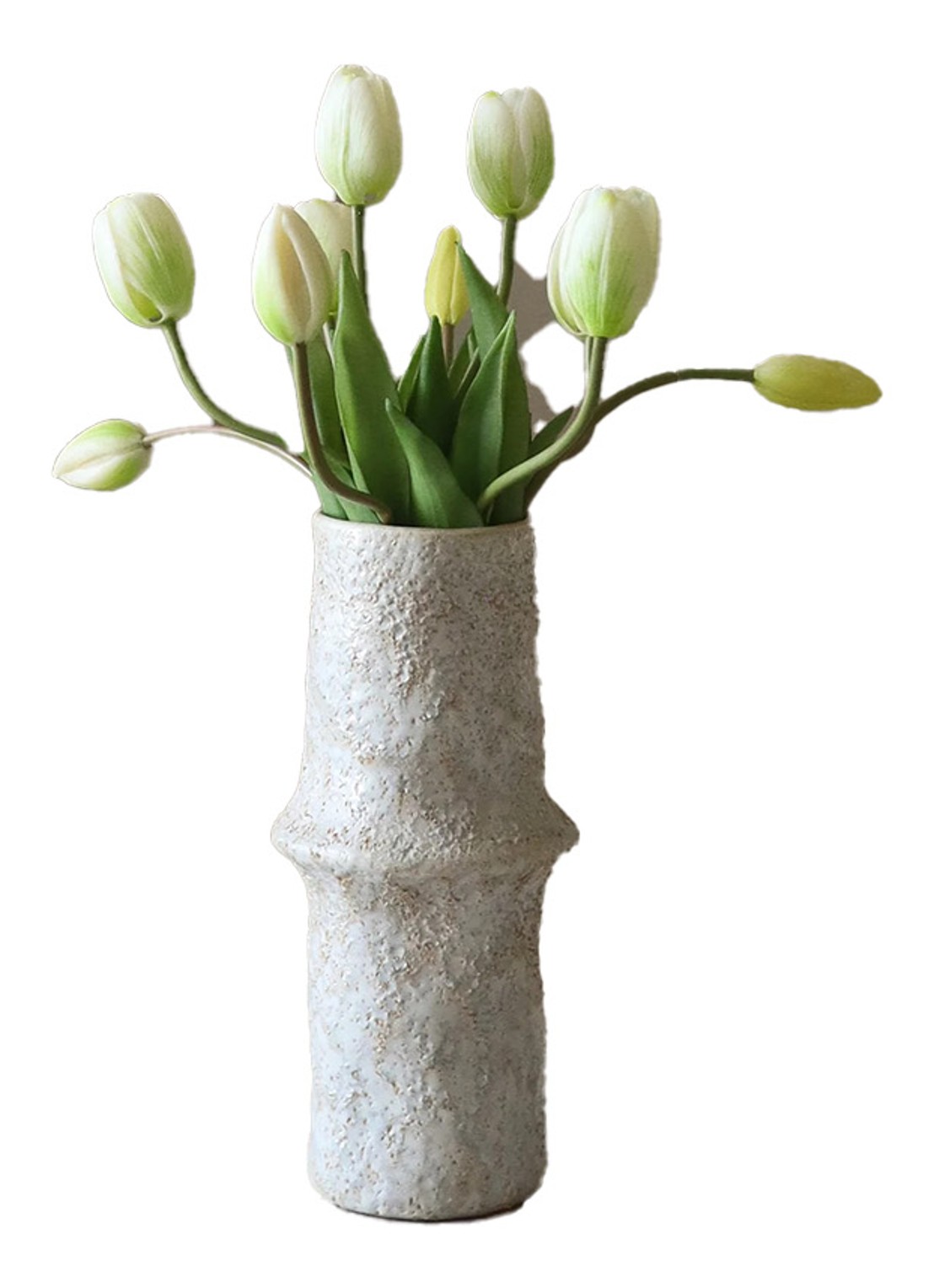 Botané Tulip kunstboeket - voorkant wit