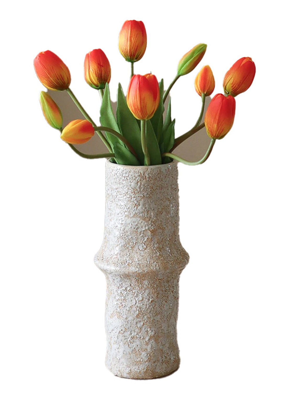 Botané Tulip kunstboeket - voorkant orange