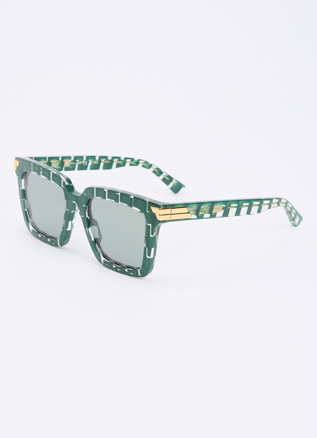 Bottega Veneta Butterfly zonnebril BV1005S - voorkant 4 groen
