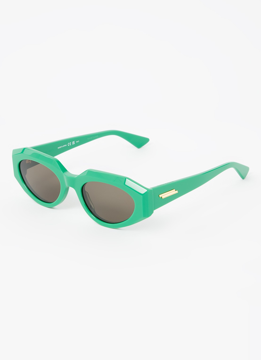 Bottega Veneta Cat eye zonnebril BV1031S - voorkant groen