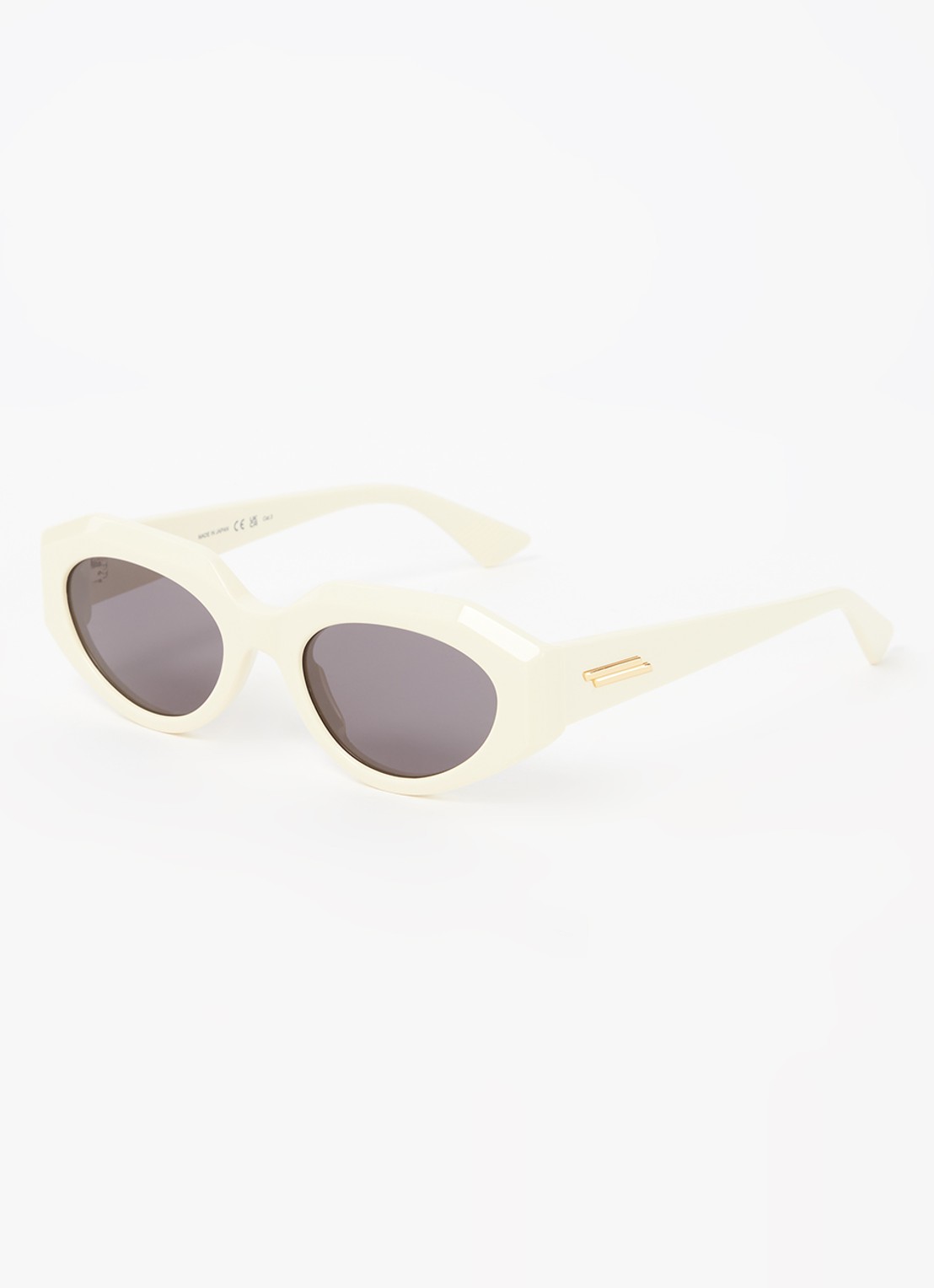 Bottega Veneta Cat Eye zonnebril BV1031S - voorkant creme