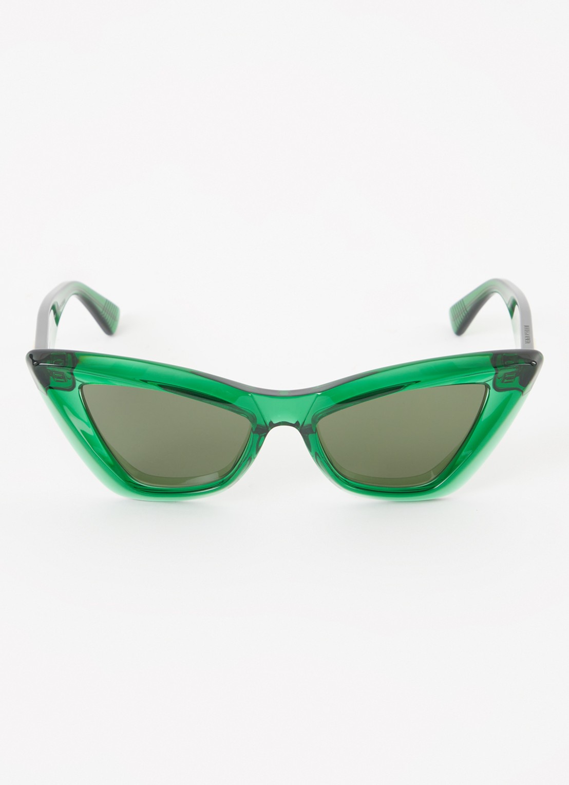 Bottega Veneta Cat Eye zonnebril BV1101S - detail groen
