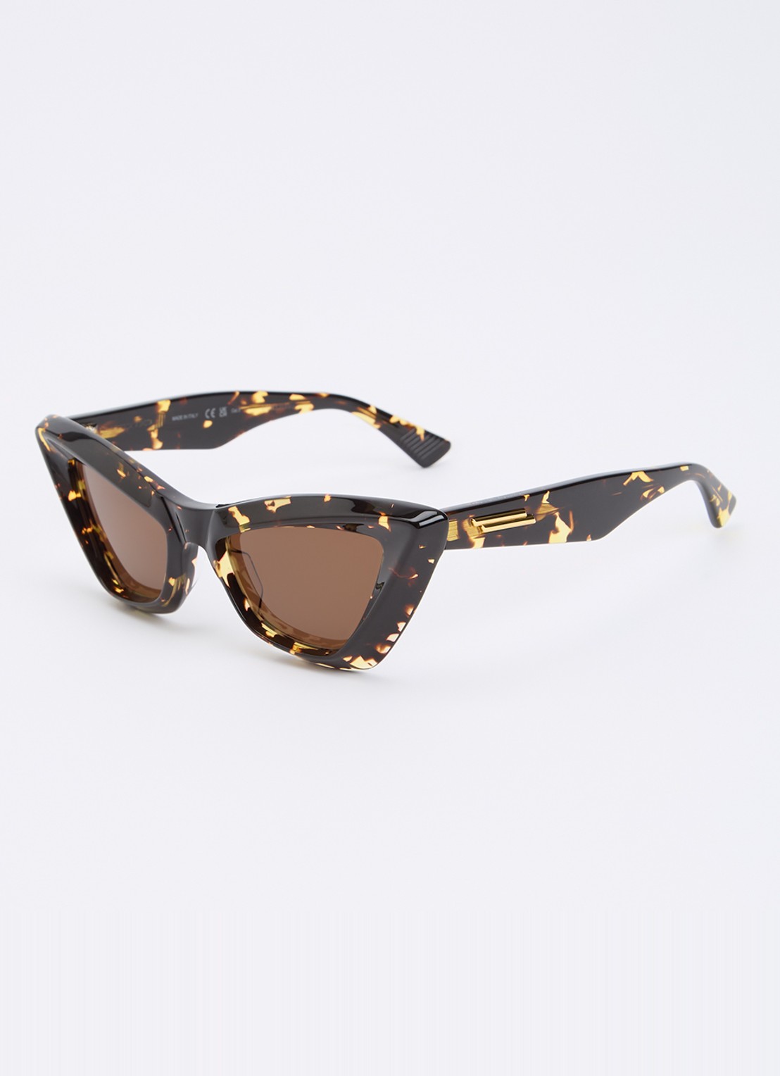 Bottega Veneta Cat Eye zonnebril BV1101S - voorkant donkerbruin