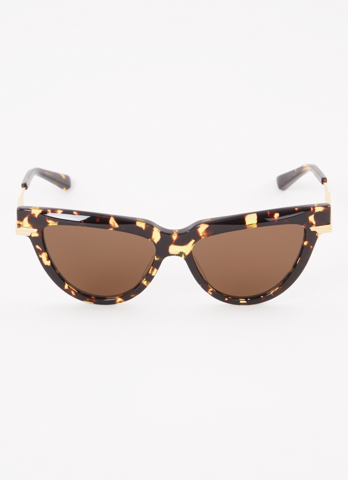 Bottega Veneta Cat Eye zonnebril BV1265S - detail donkerbruin