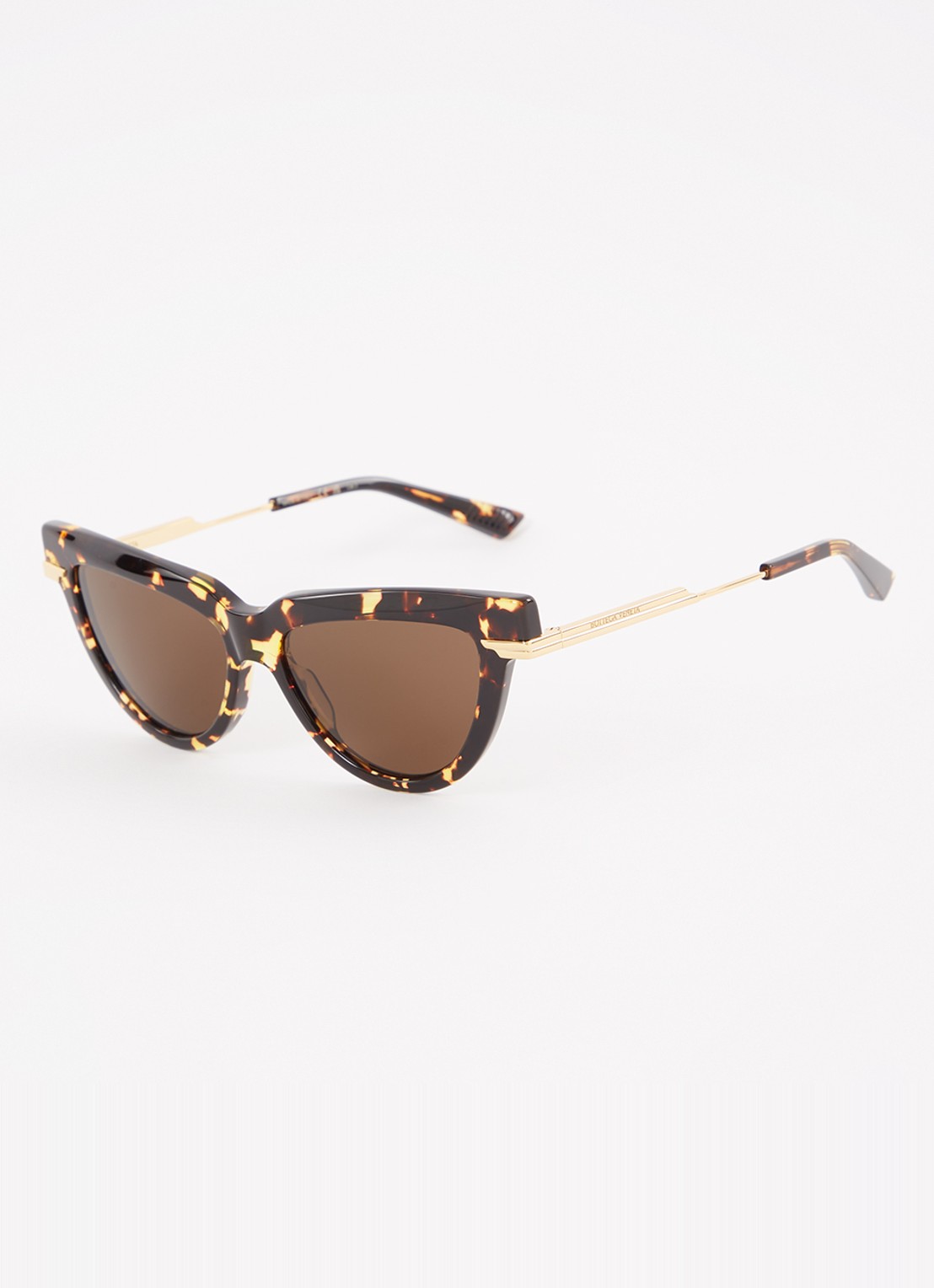 Bottega Veneta Cat Eye zonnebril BV1265S - voorkant 4 donkerbruin