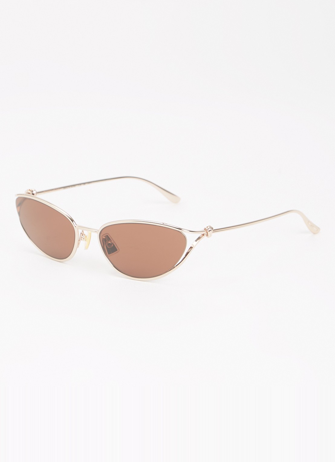 Bottega Veneta Cat Eye zonnebril BV1330S - voorkant 4 roségoud