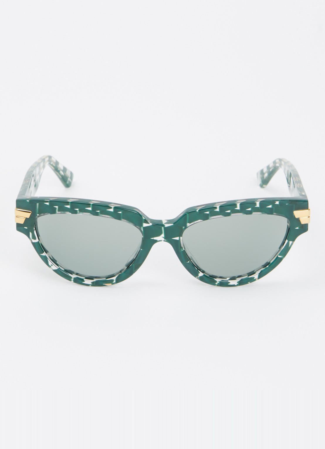 Bottega Veneta Retro zonnebril BV1035S - detail groen