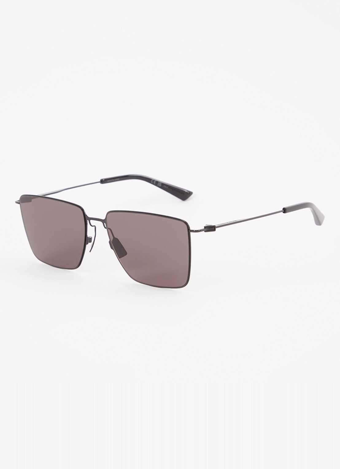 Bottega Veneta Retro zonnebril BV1267S - voorkant zwart