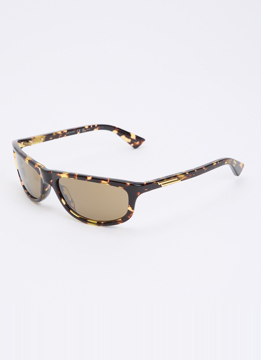 Bottega Veneta Retro zonnebril BV1327S - voorkant donkerbruin