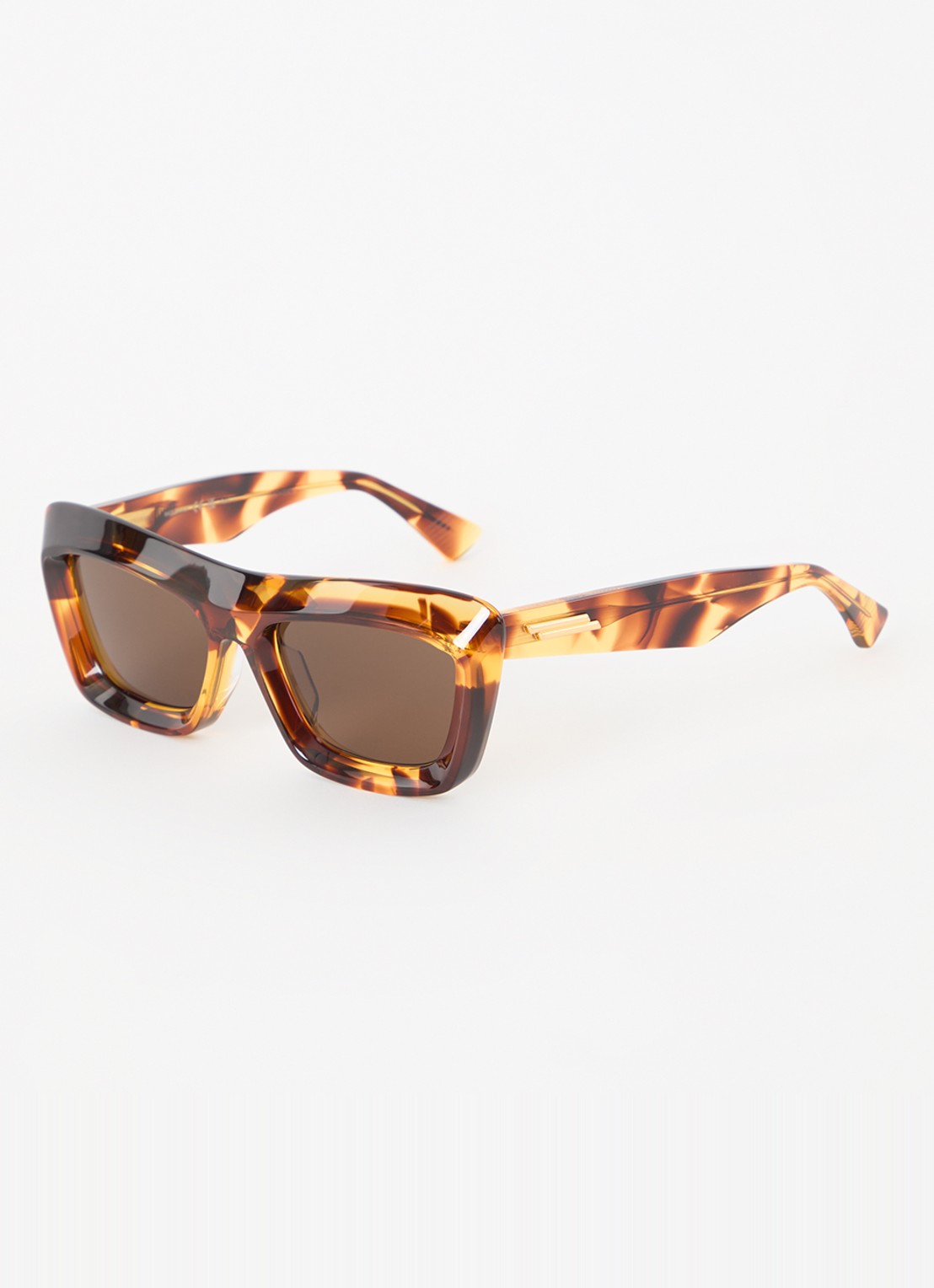Bottega Veneta Wayfarer zonnebril BV1283S - voorkant bruin
