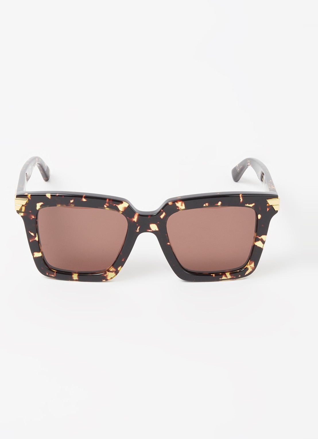 Bottega Veneta Zonnebril BV1005S - voorkant 4 donkerbruin