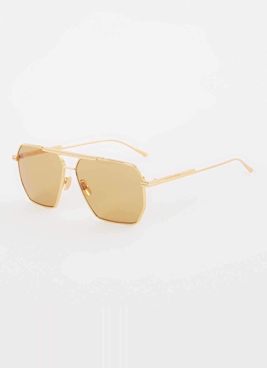 Bottega Veneta Zonnebril BV1012S - voorkant goud
