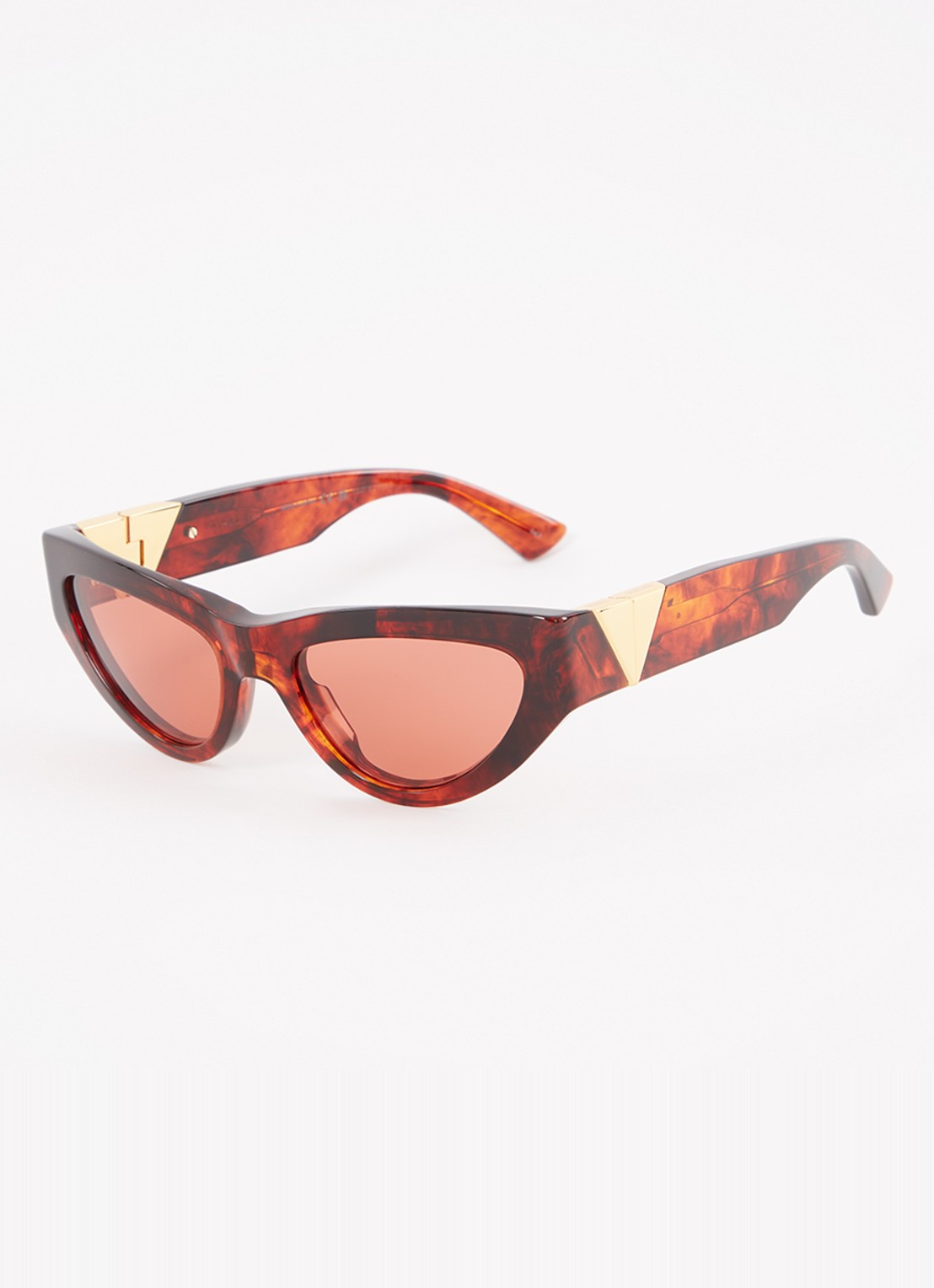Bottega Veneta Zonnebril BV1176S - voorkant steenrood