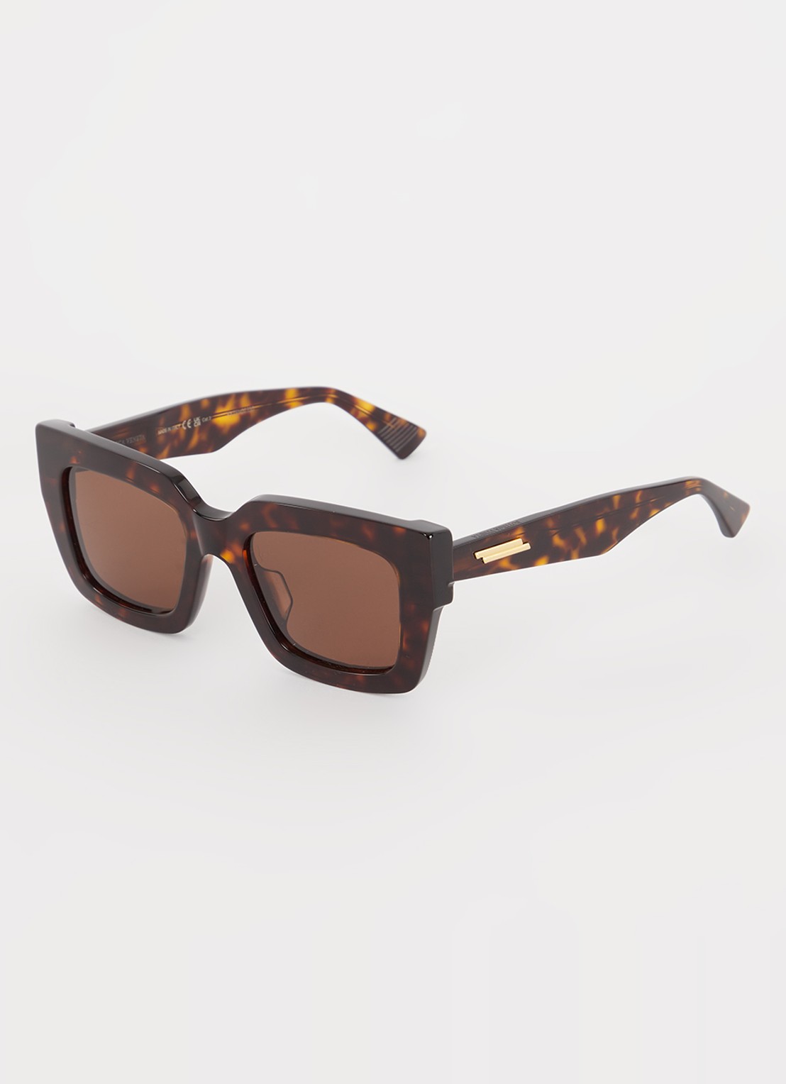 Bottega Veneta Zonnebril BV1212S - voorkant 4 donkerbruin