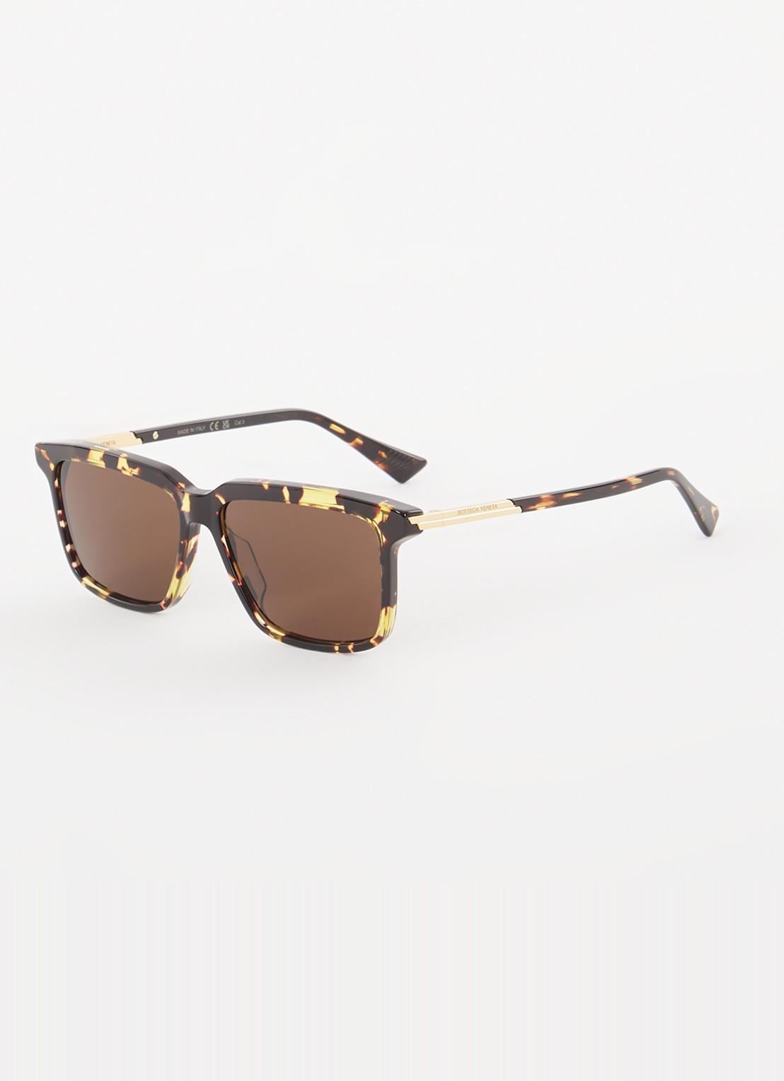 Bottega Veneta Zonnebril BV1261S - voorkant 4 donkerbruin