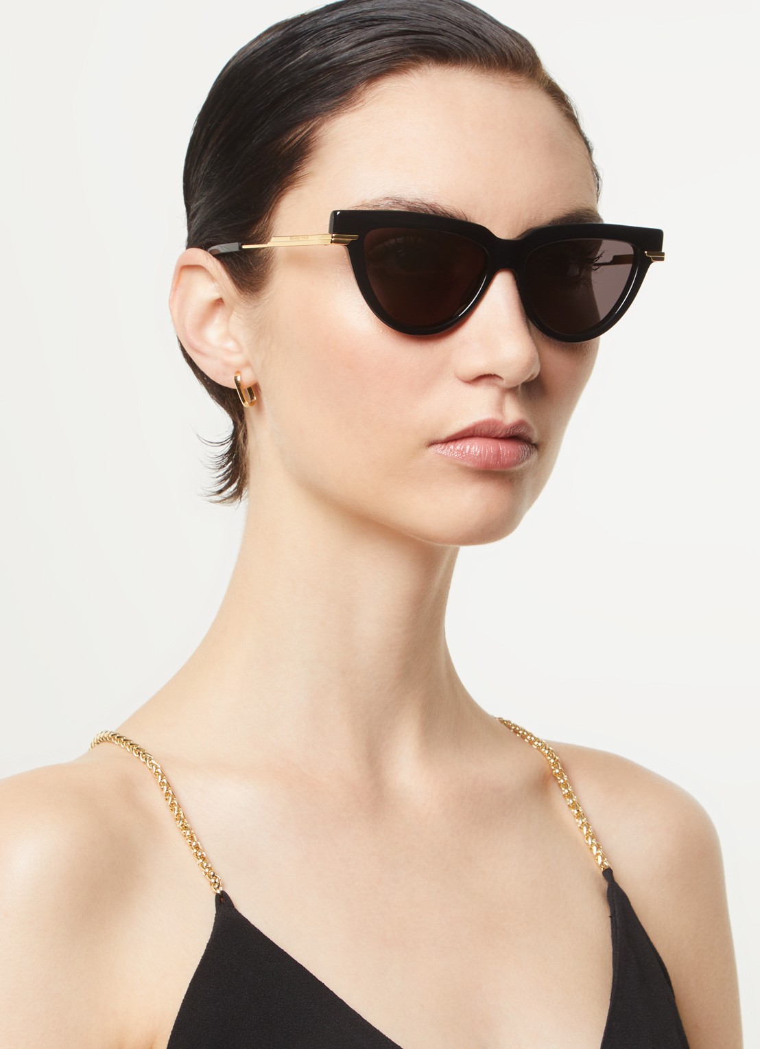 Bottega Veneta Zonnebril BV1265S - voorkant 2 zwart