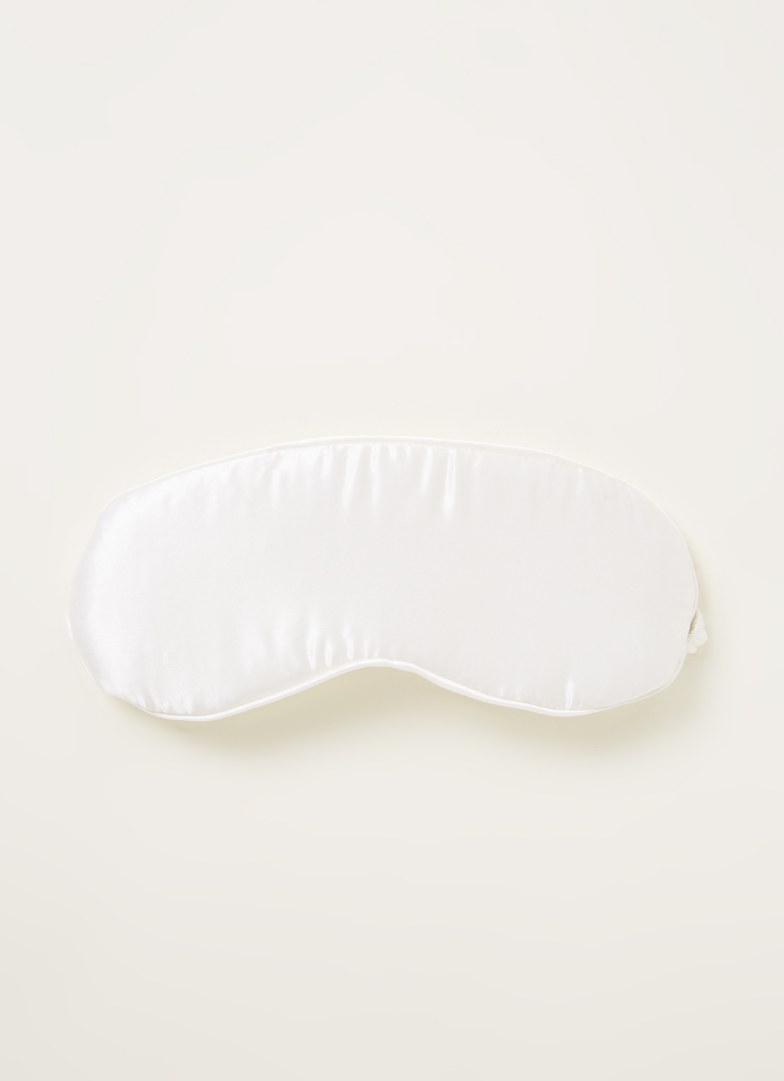 Bovi Silk Sleep Mask - slaapmasker van zijde - voorkant 2 wit