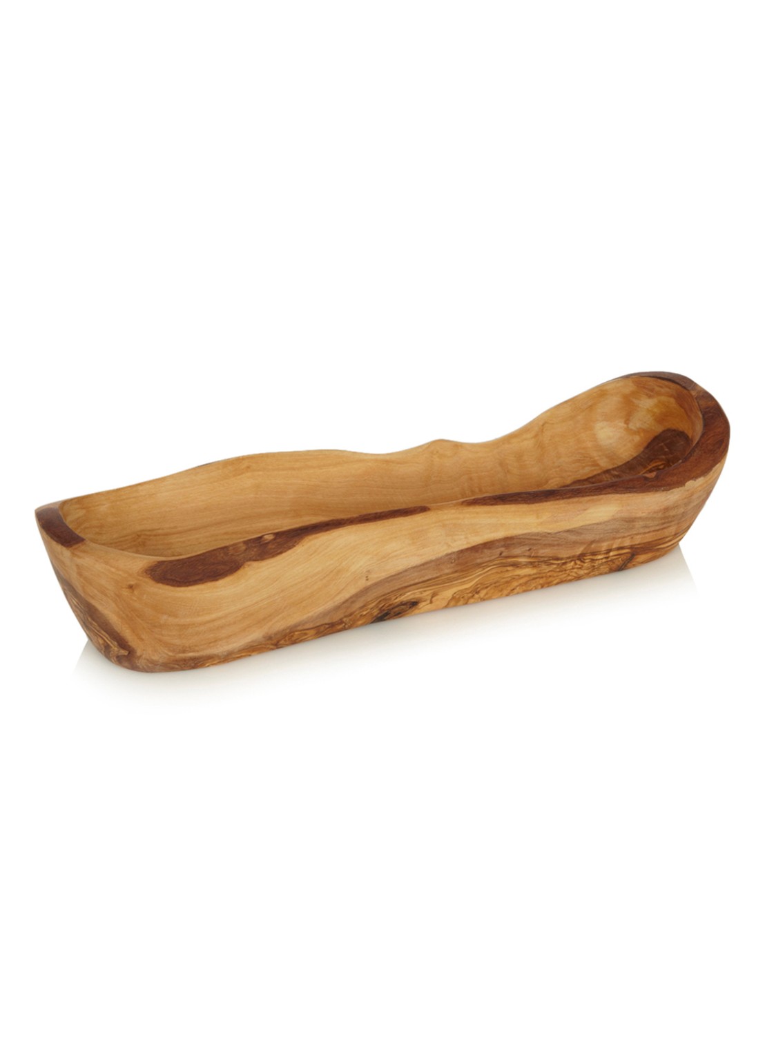 Bowls and Dishes Broodmand van olijfhout 31 x 10 cm - voorkant bruin