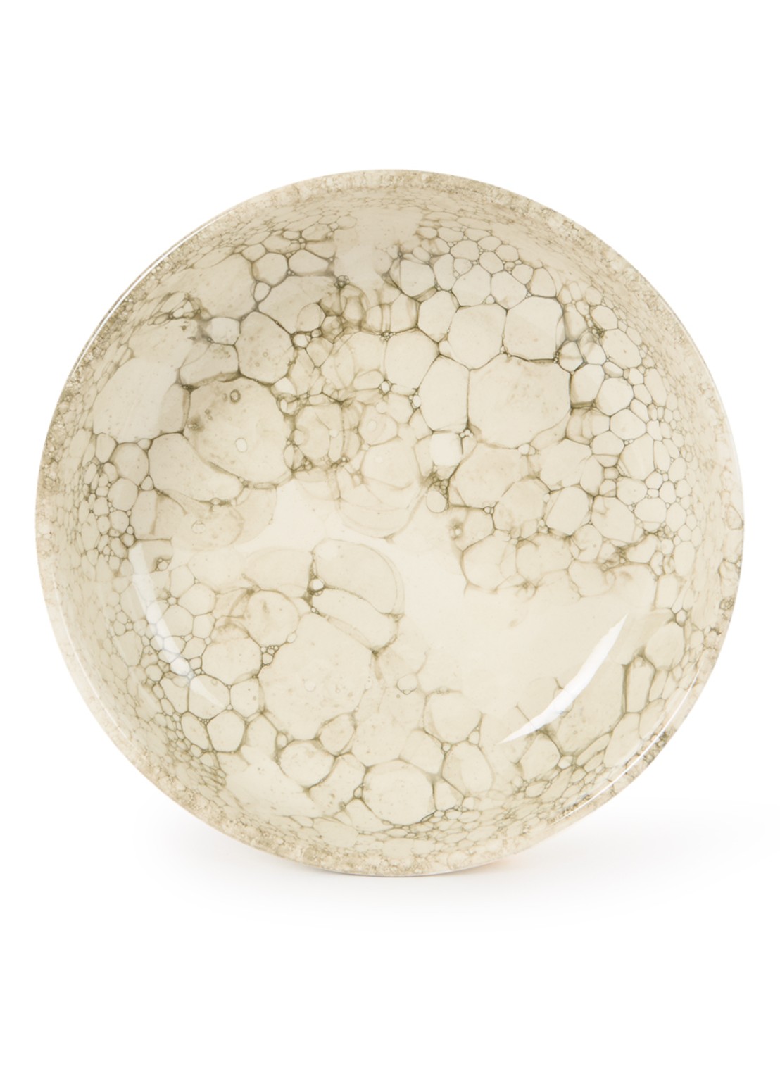 Bowls and Dishes Espuma serveerschaal 27 cm - voorkant bronsgroen