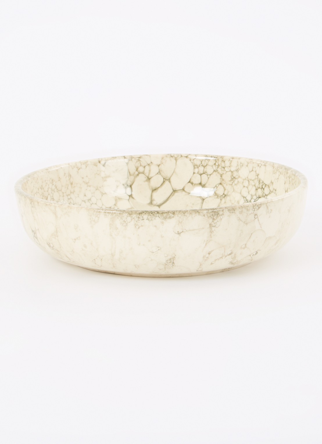 Bowls and Dishes Espuma serveerschaal 27 cm - voorkant 2 bronsgroen