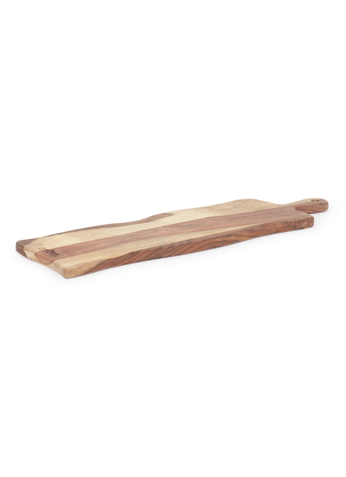 Bowls and Dishes Pure Rose Wood serveerplank met handvat 59 cm - voorkant bruin