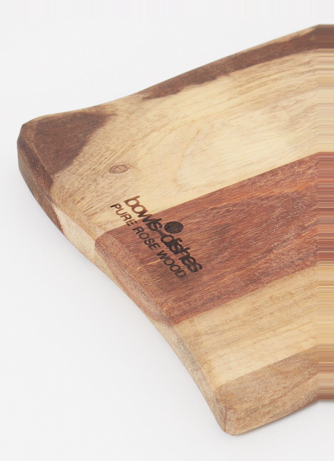Bowls and Dishes Pure Rose Wood serveerplank met handvat 59 cm - voorkant 2 bruin