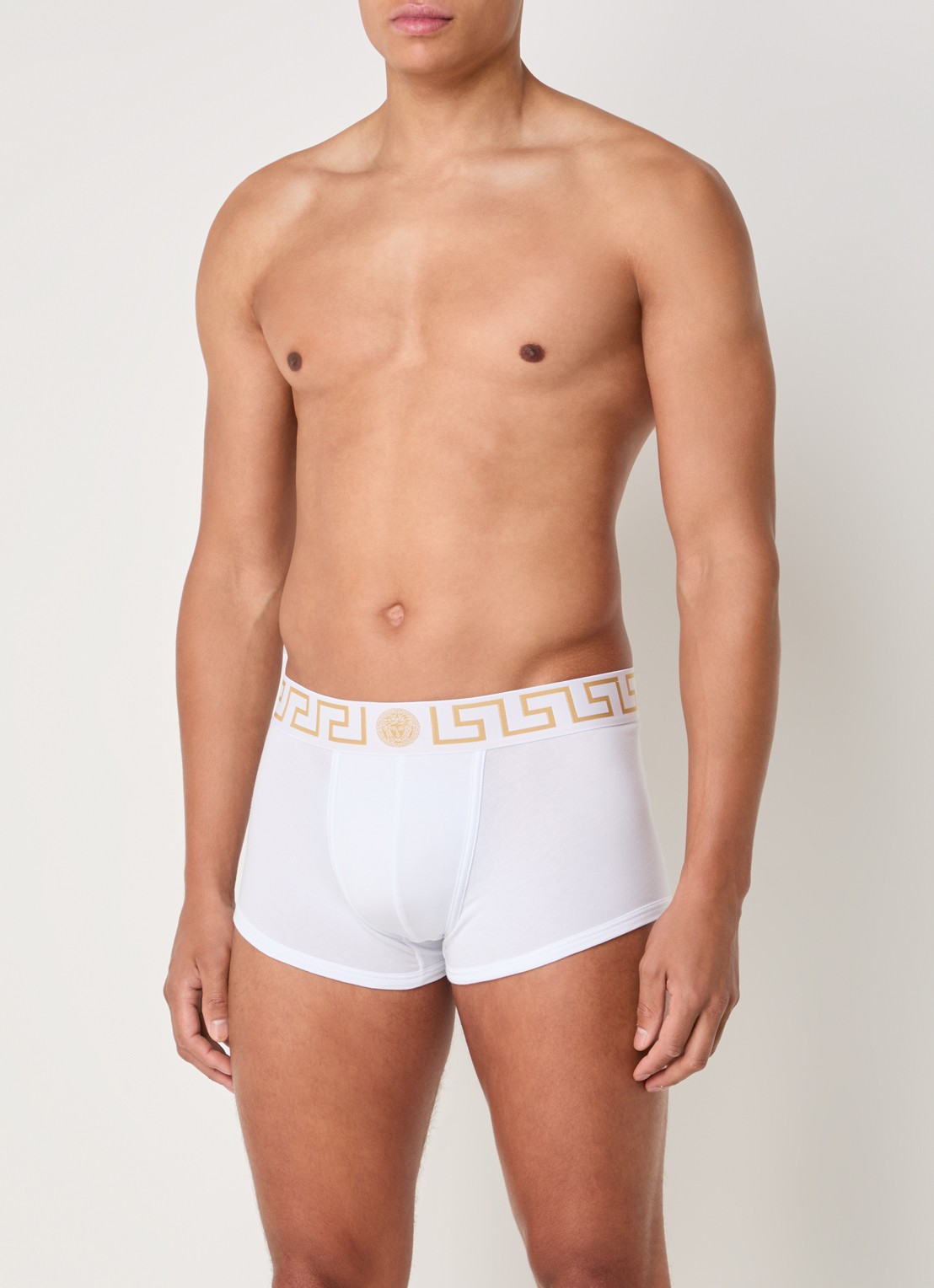 Boxershort met logoband - voorkant 4 wit