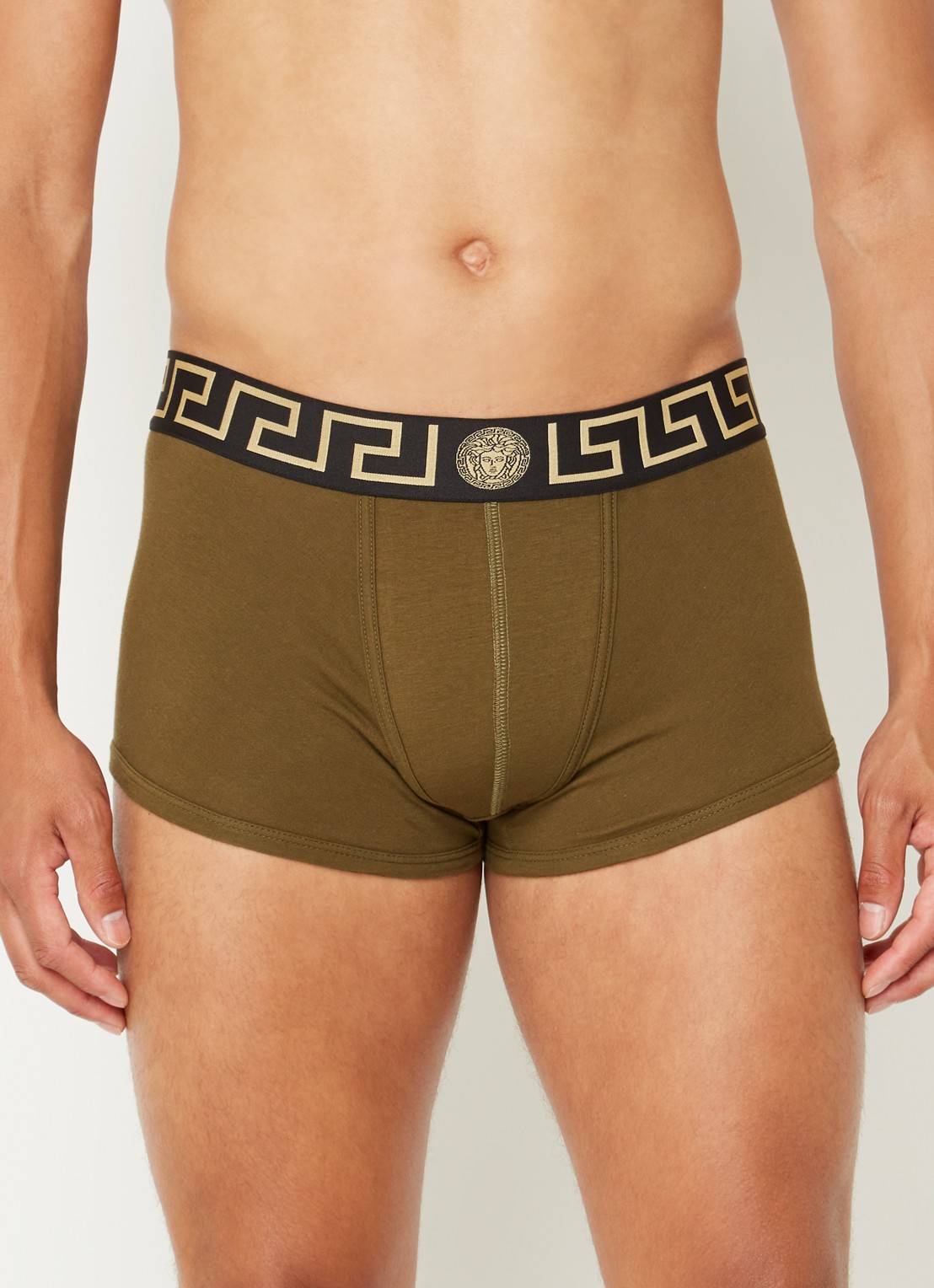 Boxershort met logoband - detail 3 bronsgroen