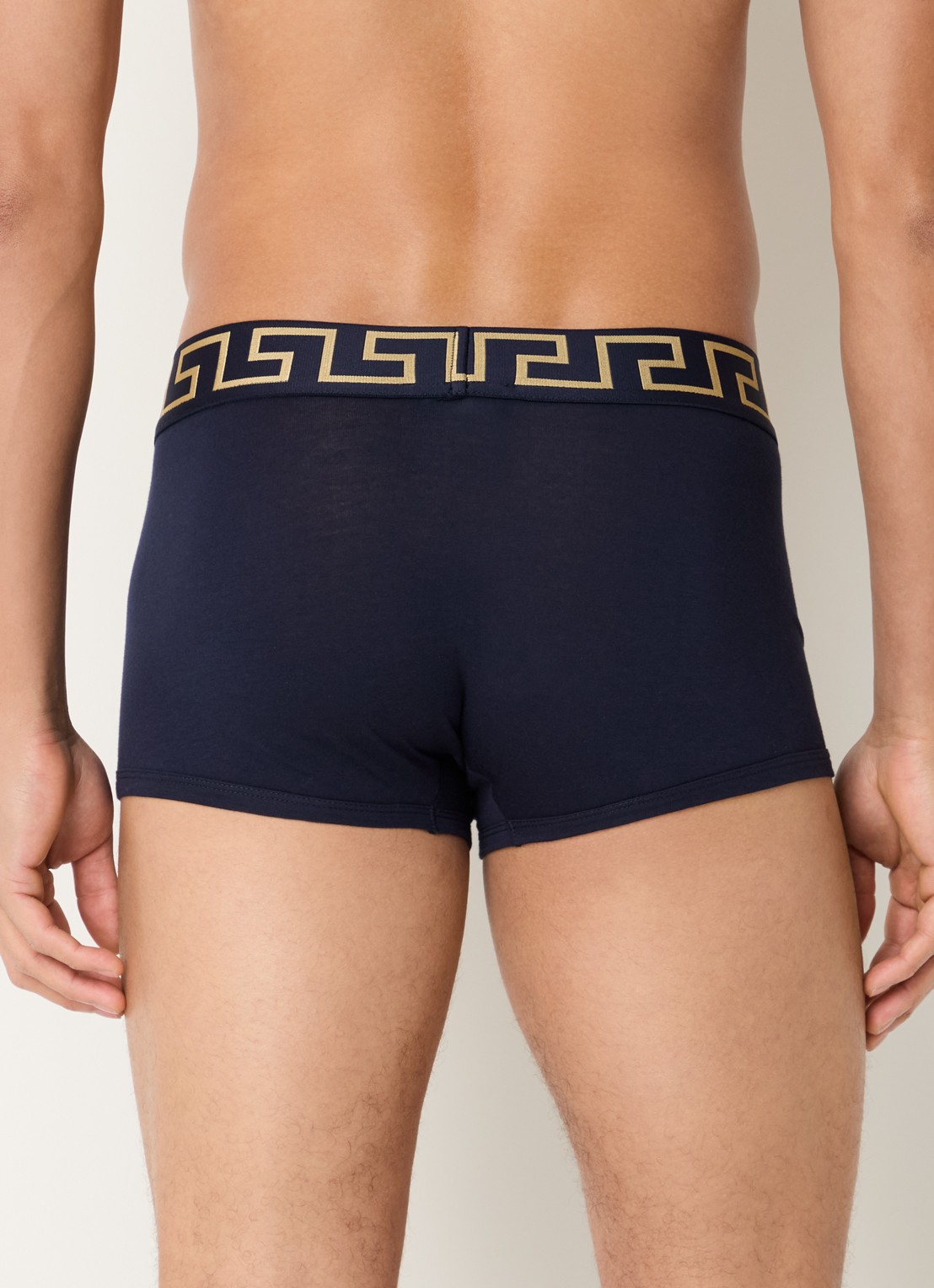Boxershort met logoband - achterkant 3 donkerblauw