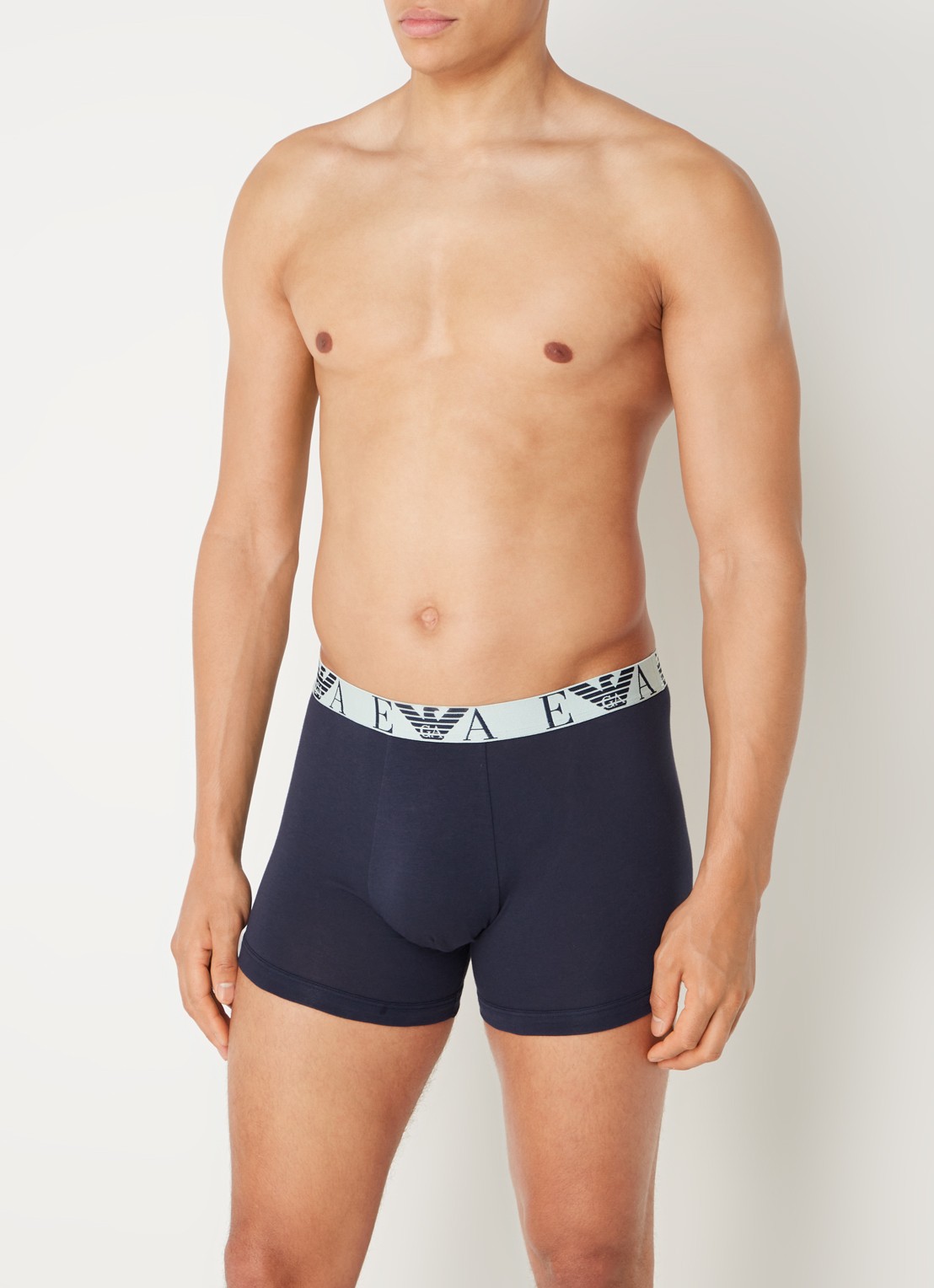 Boxershorts met logoband in 3-pack - voorkant 4 wit