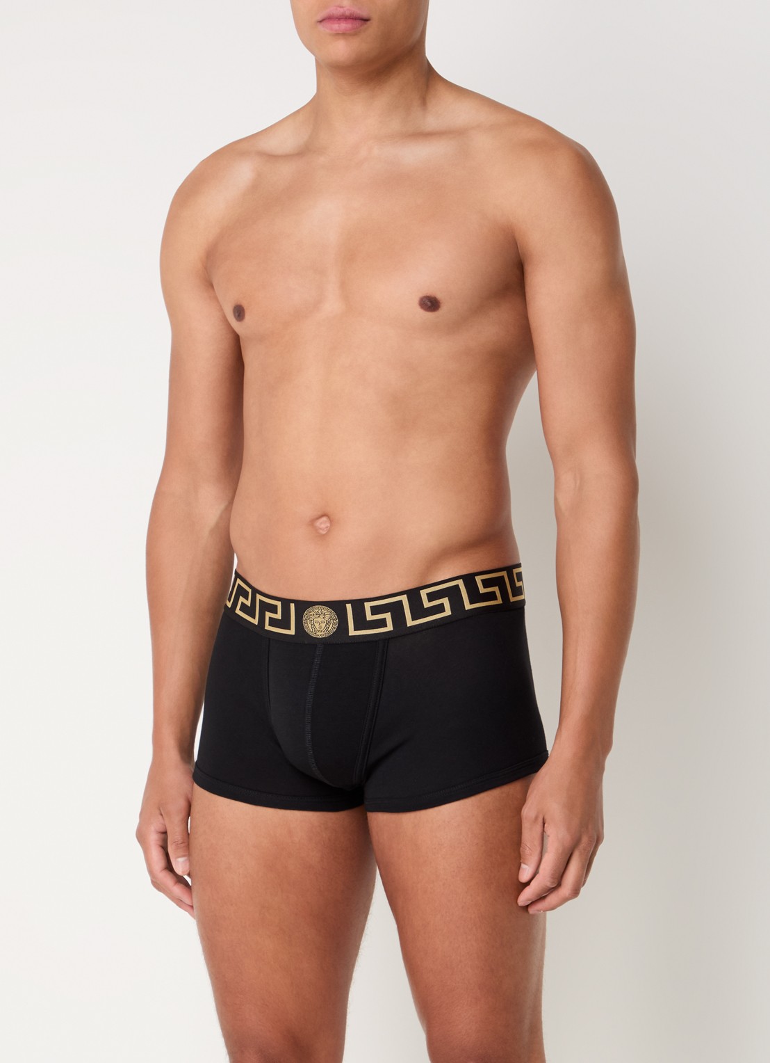 Boxershorts met logoband in 3-pack - voorkant 2 donkerblauw