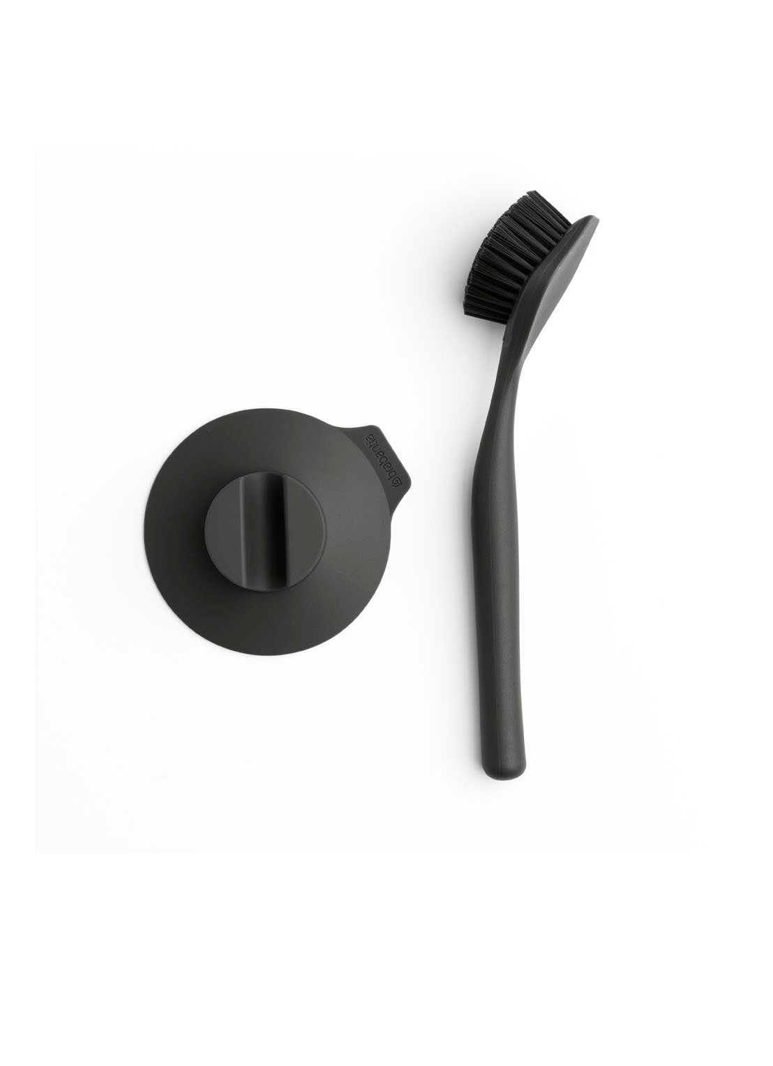 Brabantia Afwasborstel met zuignaphouder - detail donkergrijs