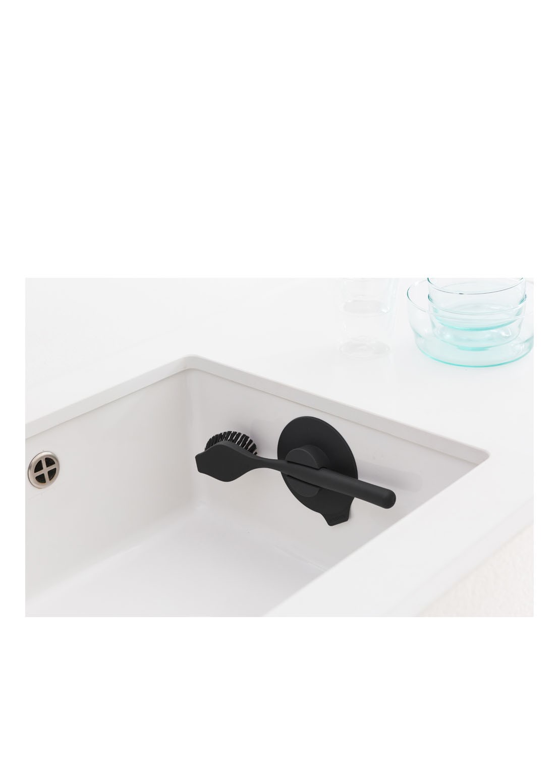 Brabantia Afwasborstel met zuignaphouder - detail 2 donkergrijs