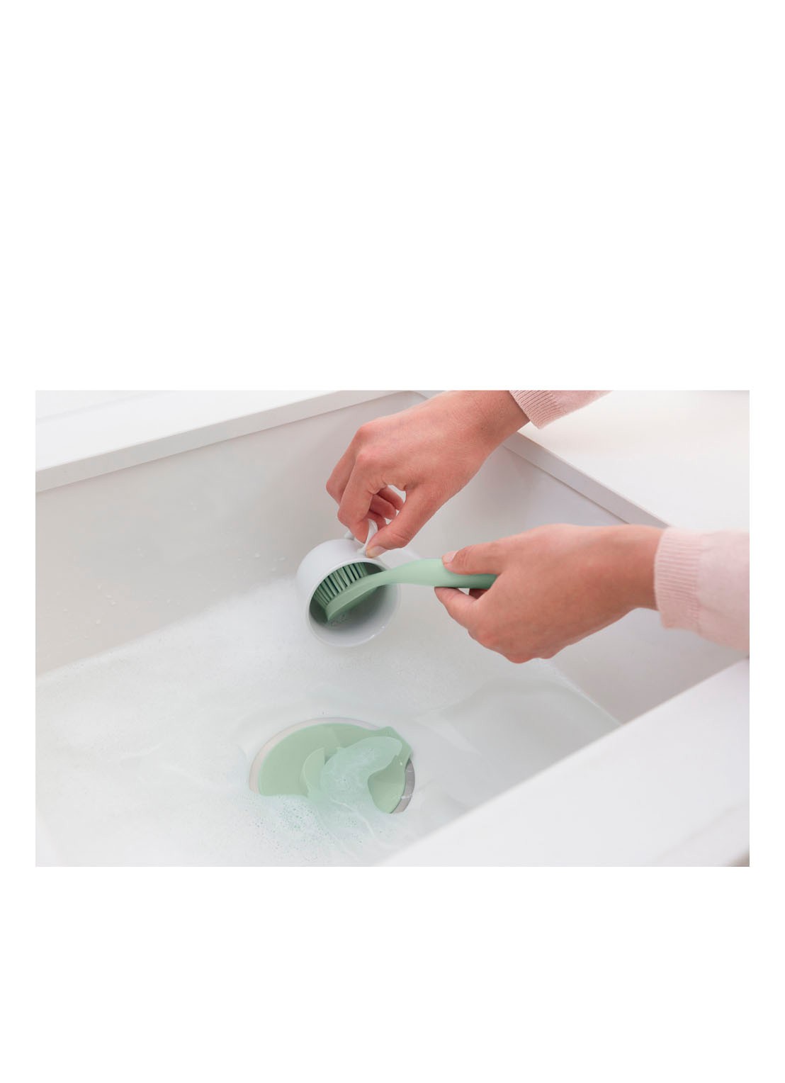 Brabantia Afwasborstel met zuignaphouder - achterkant 4 mint