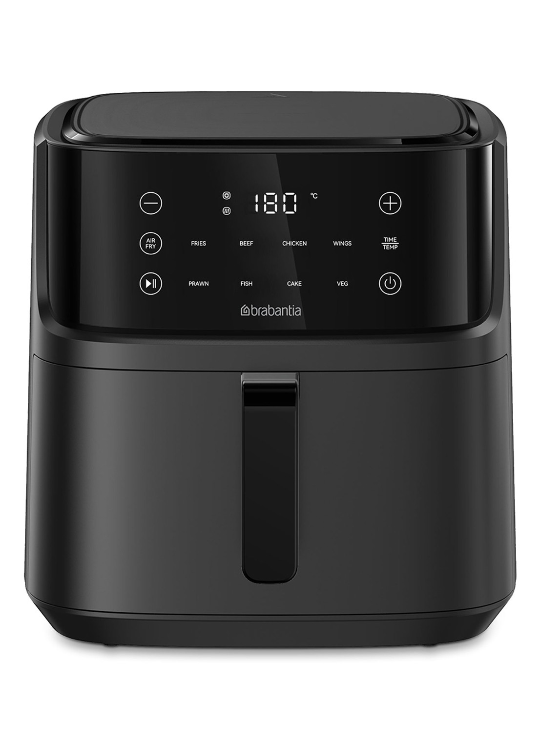 Brabantia Airfryer 8 liter BBEK1138 - voorkant zwart
