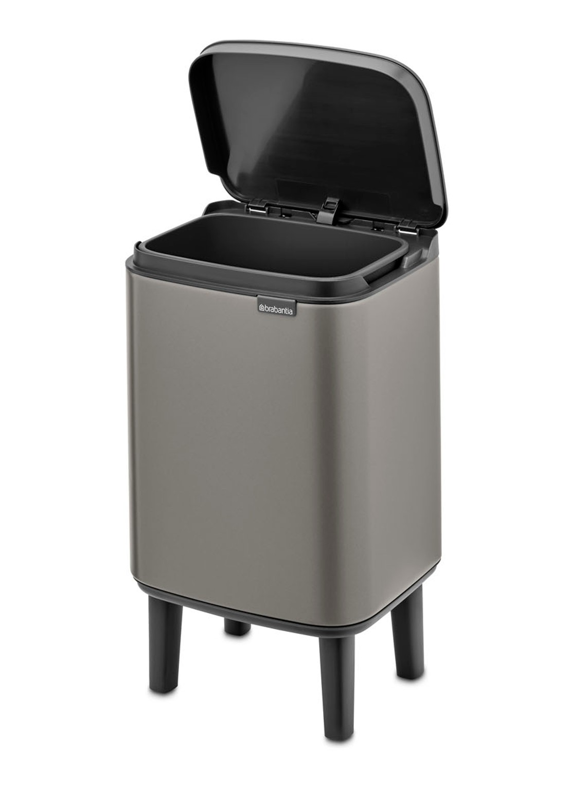 Brabantia Bo Hi afvalemmer 4 liter met kunststof binnenemmer - detail 4 zilver