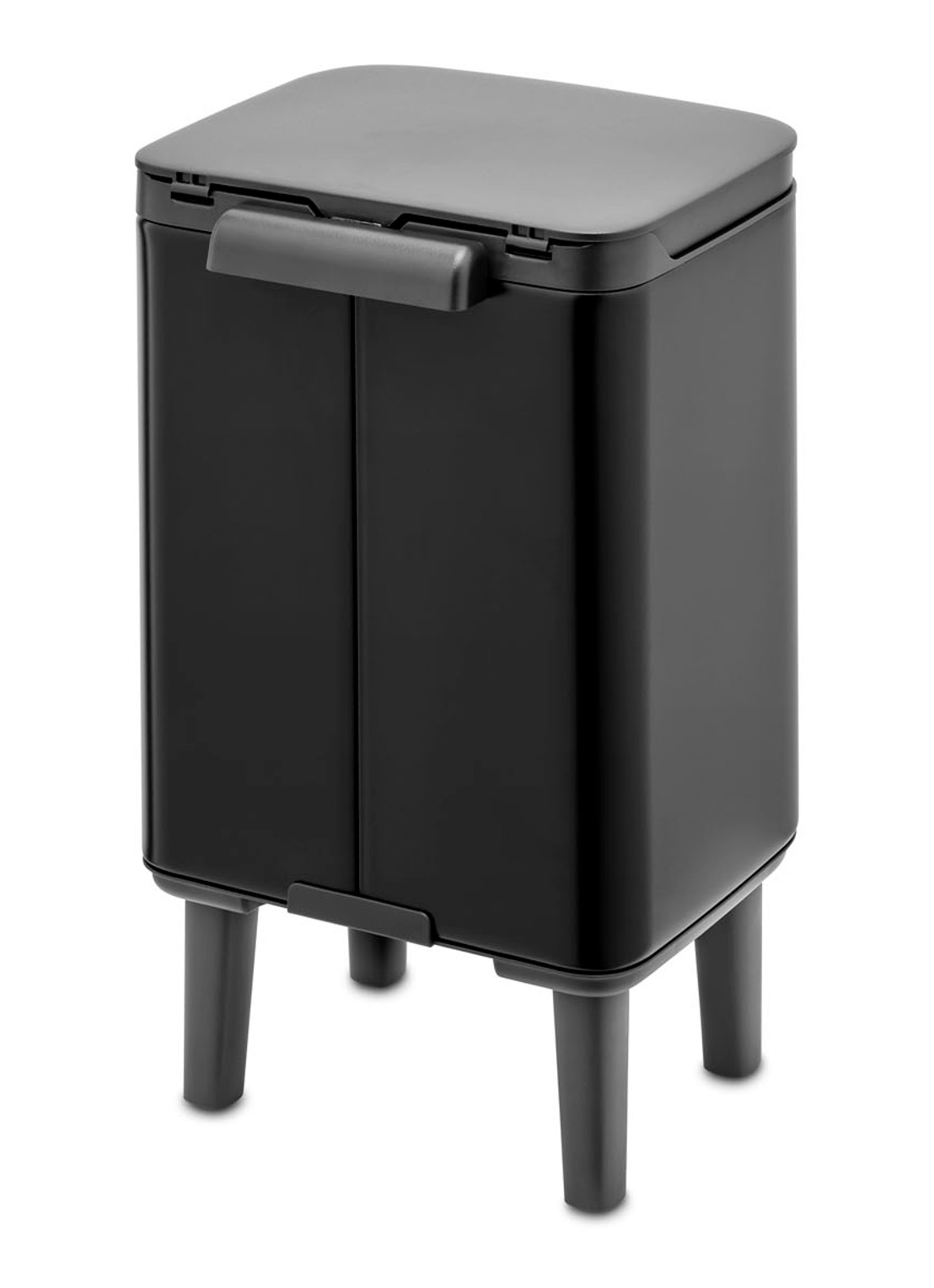 Brabantia Bo Hi afvalemmer 4 liter met kunststof binnenemmer - detail 3 zwart